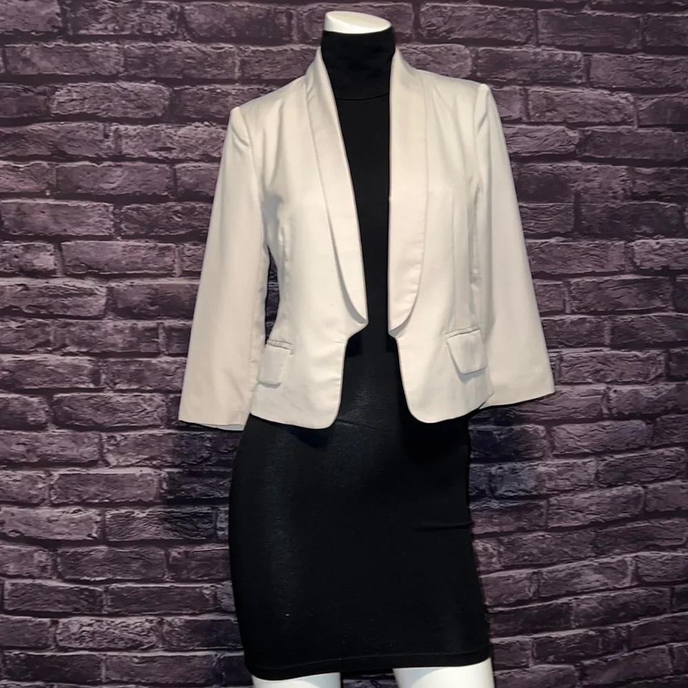 Fitted Style Lapel Collar Blazer, XSmall